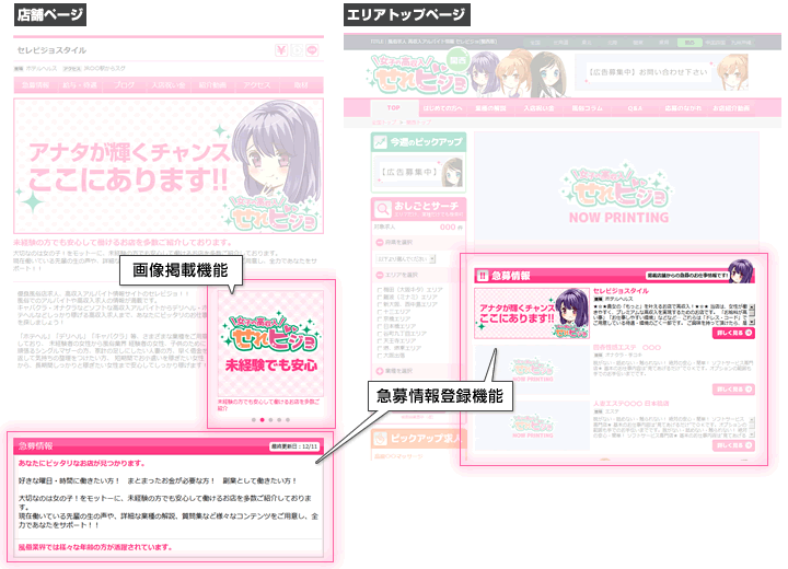 管理画面から自由に更新!